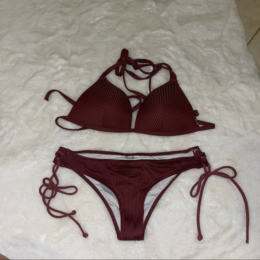 Pink bikini set